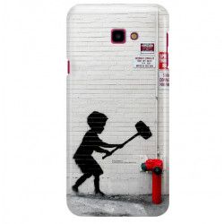 ETUI NA TELEFON SAMSUNG GALAXY J4 PLUS 2018 J410 BANKSY WZÓR BK178