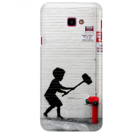 ETUI NA TELEFON SAMSUNG GALAXY J4 PLUS 2018 J410 BANKSY WZÓR BK178