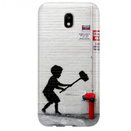 ETUI NA TELEFON SAMSUNG GALAXY J5 2017 J530 BANKSY WZÓR BK178