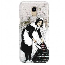 ETUI NA TELEFON SAMSUNG GALAXY J6 2018 J600  BANKSY WZÓR BK100