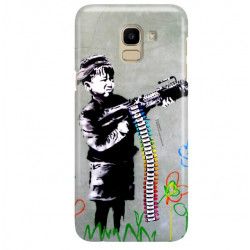 ETUI NA TELEFON SAMSUNG GALAXY J6 2018 J600 BANKSY WZÓR BK162