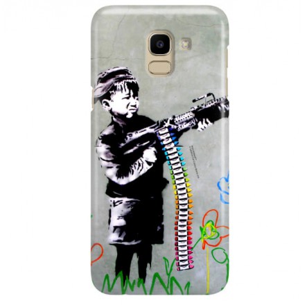 ETUI NA TELEFON SAMSUNG GALAXY J6 2018 J600 BANKSY WZÓR BK162