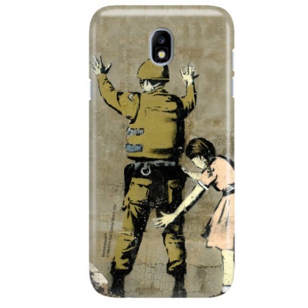 ETUI NA TELEFON SAMSUNG GALAXY J7 2017 J730 BANKSY WZÓR BK135