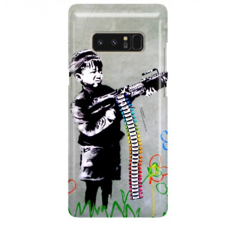 ETUI NA TELEFON SAMSUNG GALAXY NOTE 8 N950 BANKSY WZÓR BK162