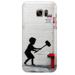 ETUI NA TELEFON SAMSUNG GALAXY S7 EDGE G935 BANKSY WZÓR BK178