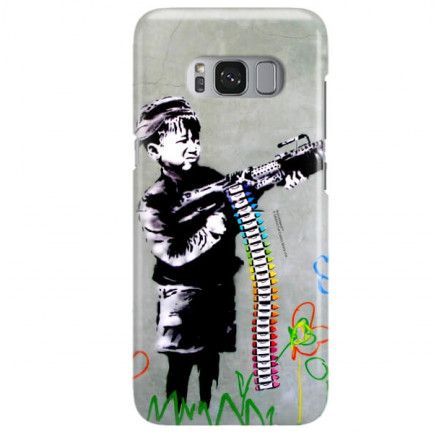 ETUI NA TELEFON SAMSUNG GALAXY S8 G950 BANKSY WZÓR BK162