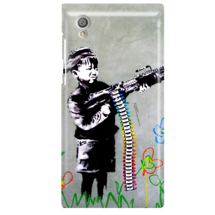 ETUI NA TELEFON SONY XPERIA L1 G3311 BANKSY WZÓR BK162