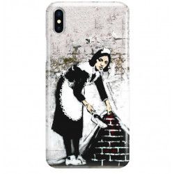 ETUI NA TELEFON IPHONE X  A1901 BANKSY WZÓR BK100