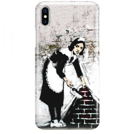 ETUI NA TELEFON IPHONE X  A1901 BANKSY WZÓR BK100