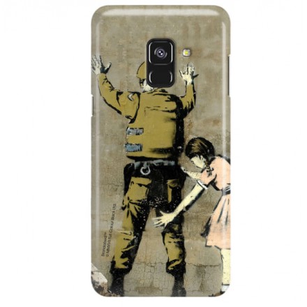 ETUI NA TELEFON SAMSUNG GALAXY A8 2018 A530 BANKSY WZÓR BK135