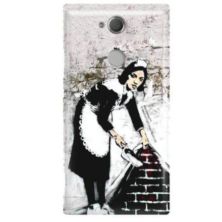 ETUI NA TELEFON SONY XPERIA XA2 H3113 BANKSY WZÓR BK100