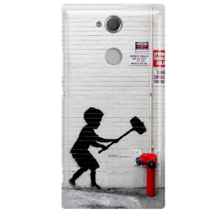 ETUI NA TELEFON SONY XPERIA XA2 H3113 BANKSY WZÓR BK178