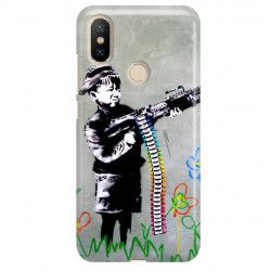 ETUI NA TELEFON XIAOMI Mi A2 BANKSY WZÓR BK162