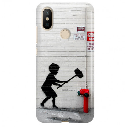 ETUI NA TELEFON XIAOMI Mi A2 BANKSY WZÓR BK178