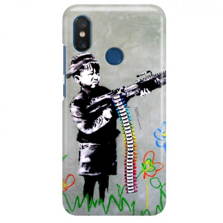 ETUI NA TELEFON XIAOMI Mi8 BANKSY WZÓR BK162