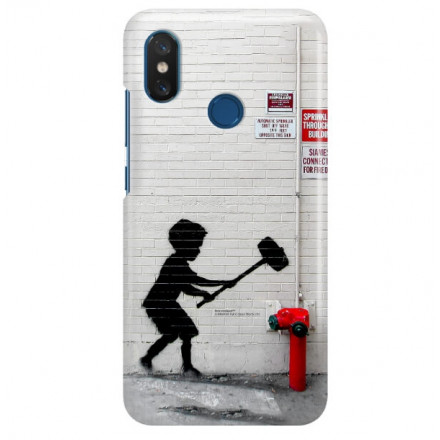 ETUI NA TELEFON XIAOMI Mi8 BANKSY WZÓR BK178