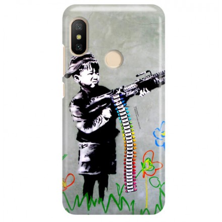 ETUI NA TELEFON XIAOMI REDMI 6 PRO BANKSY WZÓR BK162