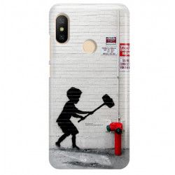 ETUI NA TELEFON XIAOMI REDMI 6 PRO BANKSY WZÓR BK178