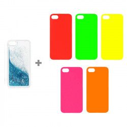 ETUI GUMA LIQUID SAMSUNG GALAXY A3 A300 NIEBIESKI + 5x WKŁADKA NEONOWA