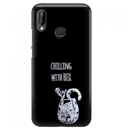 NEON SILVER ETUI NA TELEFON HUAWEI P20 LITE ANE-AL00 MIENIĄCE SIĘ ZLZ106