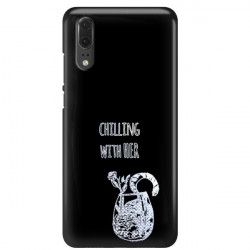 NEON SILVER ETUI NA TELEFON HUAWEI P20 EML-L09 MIENIĄCE SIĘ ZLZ106