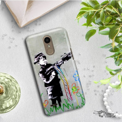 ETUI NA TELEFON LG K10 2017 M250N BANKSY WZÓR BK162