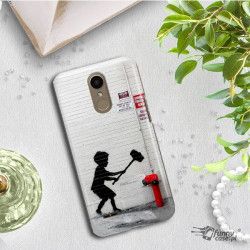 ETUI NA TELEFON LG K10 2017 M250N BANKSY WZÓR BK178