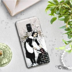 ETUI NA TELEFON SAMSUNG GALAXY A8 2018 A530 BANKSY WZÓR BK100