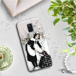 ETUI NA TELEFON SAMSUNG GALAXY A6 2018  A600 BANKSY WZÓR BK100