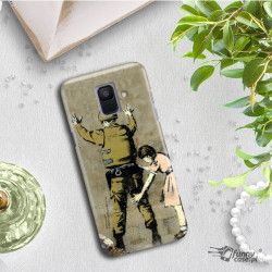 ETUI NA TELEFON SAMSUNG GALAXY A6 2018 A600  BANKSY WZÓR BK135