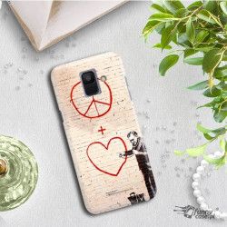 ETUI NA TELEFON SAMSUNG GALAXY A6 2018 A600  BANKSY WZÓR BK146