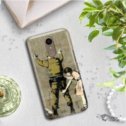 ETUI NA TELEFON LG K10 2017 M250N BANKSY WZÓR BK135