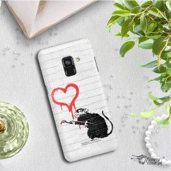 ETUI NA TELEFON SAMSUNG GALAXY A8 2018 A530  BANKSY WZÓR BK110