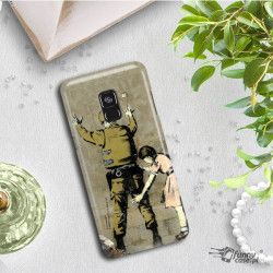 ETUI NA TELEFON SAMSUNG GALAXY A8 2018 A530 BANKSY WZÓR BK135