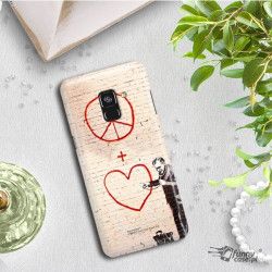 ETUI NA TELEFON SAMSUNG GALAXY A8 2018 A530 BANKSY WZÓR BK146