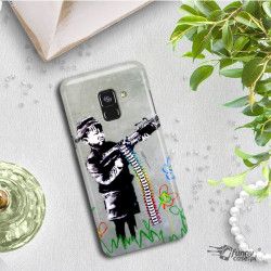 ETUI NA TELEFON SAMSUNG GALAXY A8 2018 A530  BANKSY WZÓR BK162