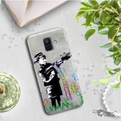 ETUI NA TELEFON SAMSUNG GALAXY A6 2018 A600  BANKSY WZÓR BK162