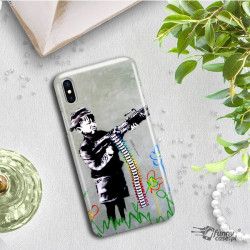 ETUI NA TELEFON IPHONE X A1901 BANKSY WZÓR BK162