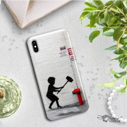 ETUI NA TELEFON IPHONE X A1901 BANKSY WZÓR BK178