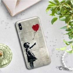 ETUI NA TELEFON IPHONE X  A1901 BANKSY WZÓR BK179