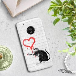 ETUI NA TELEFON LENOVO MOTO E5 BANKSY WZÓR BK110