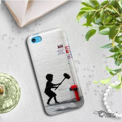 ETUI NA TELEFON IPHONE 5 5S SE A1429/A1457/A1723 BANKSY WZÓR BK178