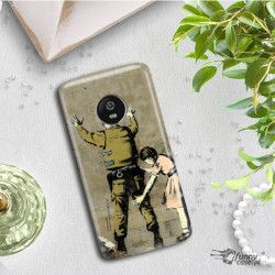 ETUI NA TELEFON LENOVO MOTO E5 BANKSY WZÓR BK135