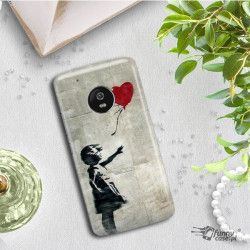 ETUI NA TELEFON LENOVO MOTO E5 BANKSY WZÓR BK179