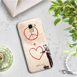 ETUI NA TELEFON SAMSUNG GALAXY J4 PLUS 2018 J410 BANKSY WZÓR BK146