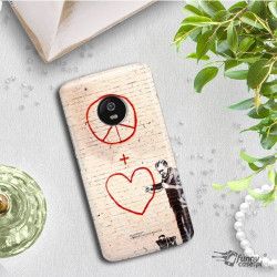 ETUI NA TELEFON LENOVO MOTO E5 BANKSY WZÓR BK146