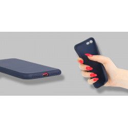 ETUI SMOOTH CARBON NA TELEFON APPLE IPHONE 7 PLUS / 8 PLUS GRANATOWY