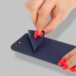 ETUI SMOOTH CARBON NA TELEFON APPLE IPHONE 7 PLUS / 8 PLUS GRANATOWY