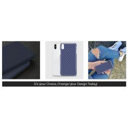 ETUI SMOOTH CARBON NA TELEFON APPLE IPHONE X / IPHONE XS GRANATOWY