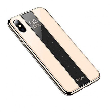 ETUI GLASS NA TELEFON IPHONE X/XS PUDROWY RÓŻ